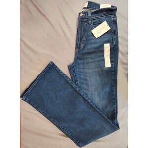 Women's Universal Thread High Rise Flare Jeans Blue 4 Long